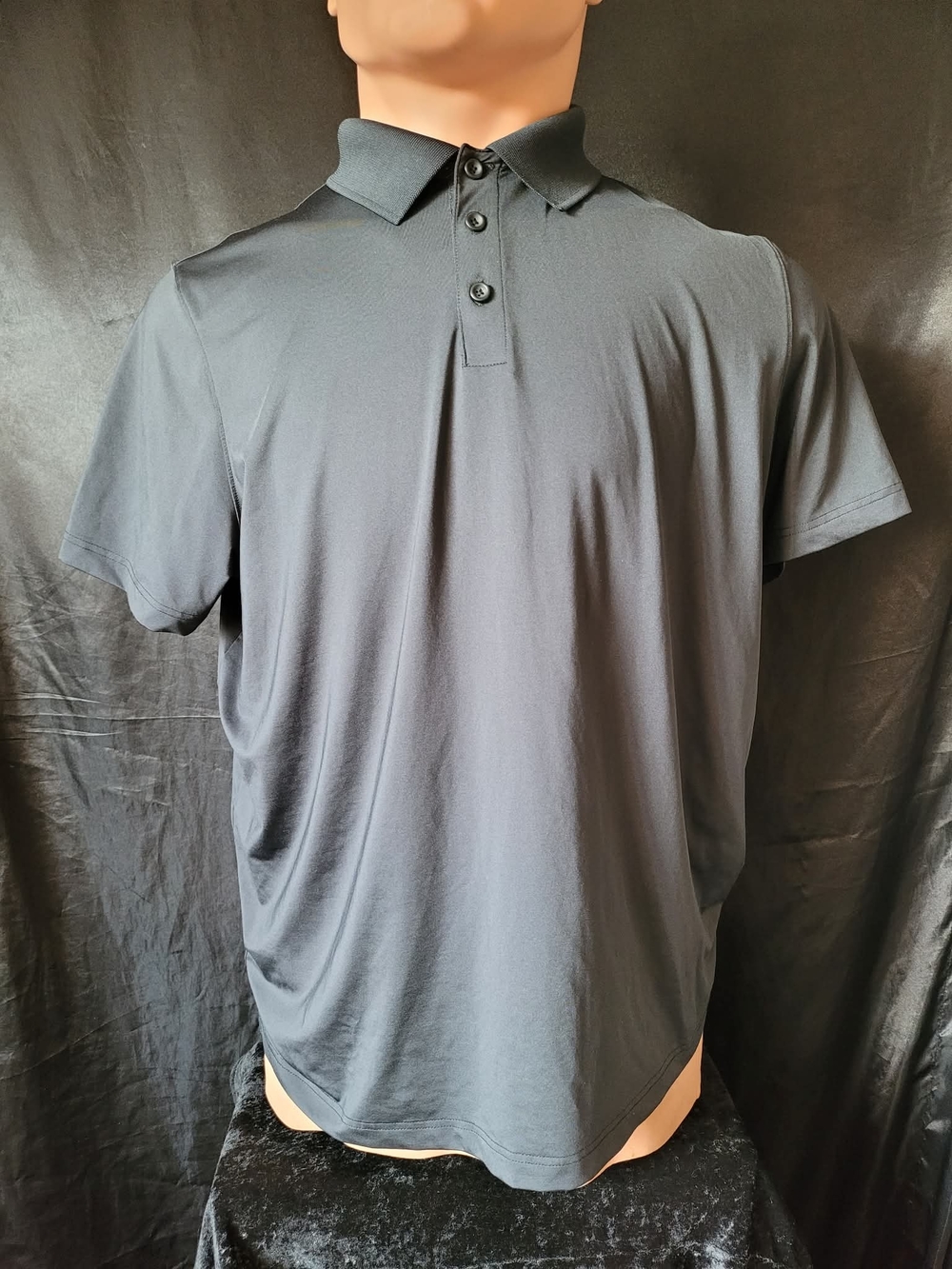 Men's XXL Black Champion Athle-Polo Shirt - Classic Short Sleeve